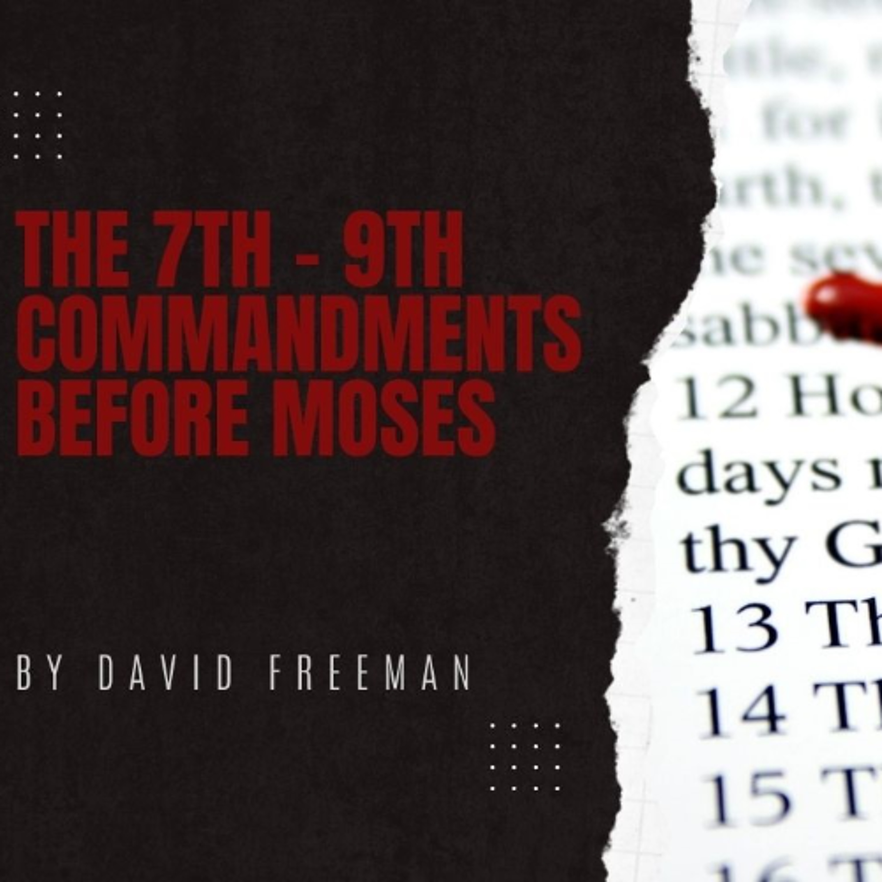 Is That Really In The Bible? 5-The 7th – 9th Commandments Before Moses.  By David Freeman episode artwork