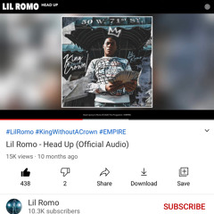 Lil Romo - Head Up (Official Audio)