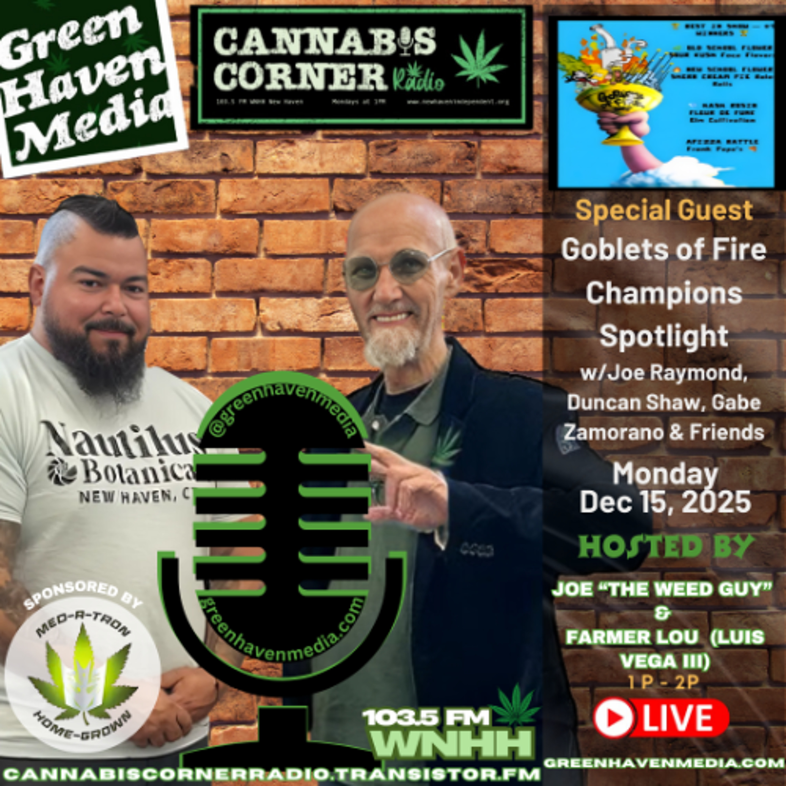 Cannabis Corner Radio: Dec 15, 2025 episode artwork