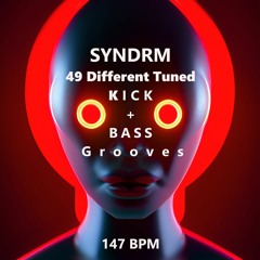 SYNDRM - 49 Tuned KICK And Analog BASS Groove, 147 BPM,Off Beat CutMix20230302 101515 754