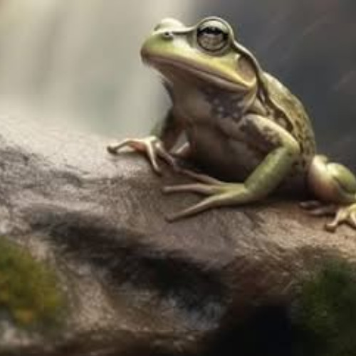 Frog On A Rock