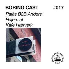 Boring Cast 017 - Patås B2B Anders Hajem At Kafe Hærverk
