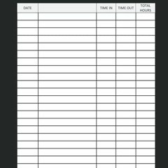 [DOWNLOAD] PDF 📃 Time Sheet: Staff sign in and out sheet - Employee Time Log - Work