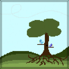 Lets rest up at the tree