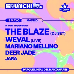 Jara @ Brunch Electronik Madrid (18.05.2025) - Warm up The Blaze