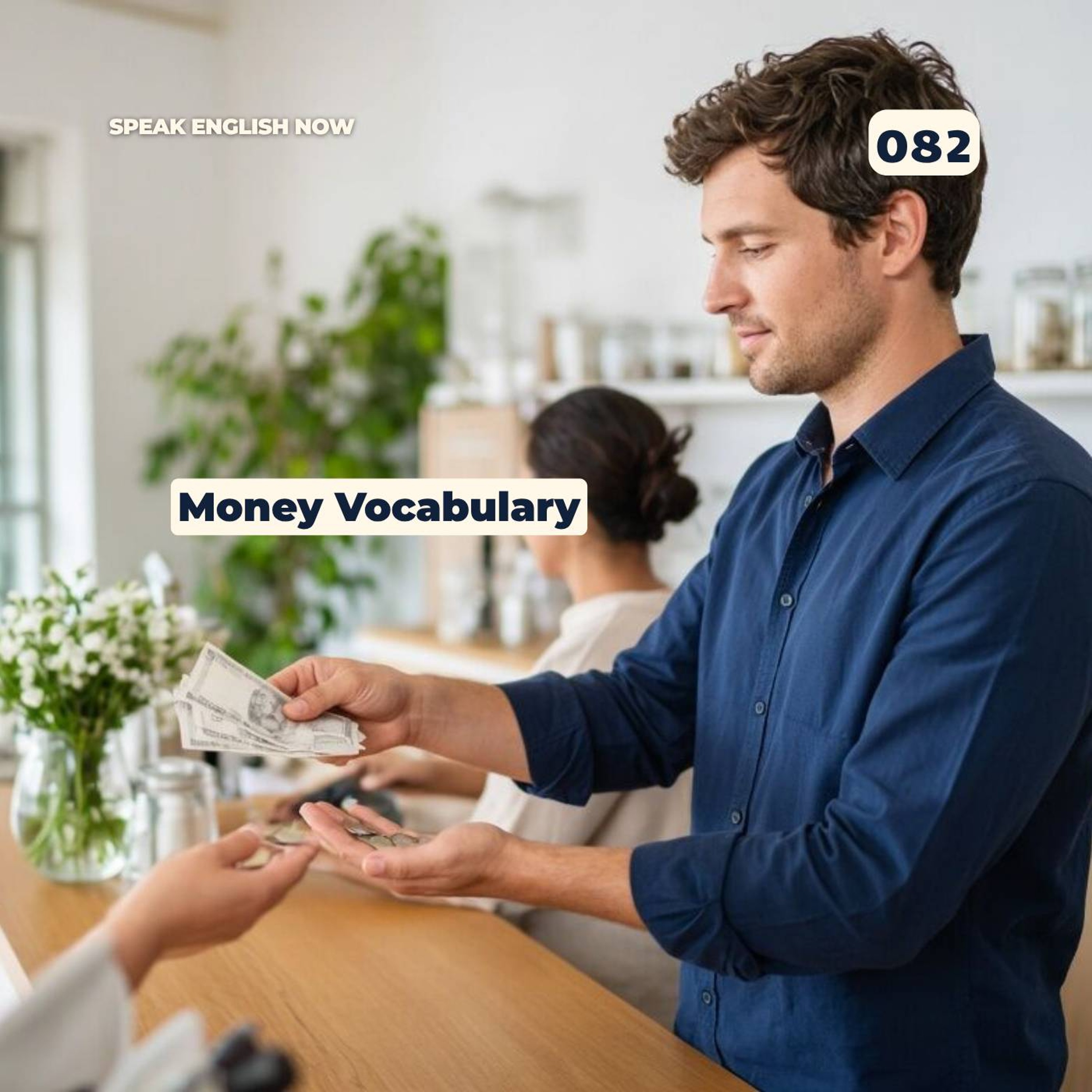 #082 English Money Vocabulary - Warren Buffett episode artwork