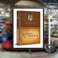 La Biblia Católica: Edición letra grande. Tapa dura, marrón, con Virgen de Guada lupe en cubier