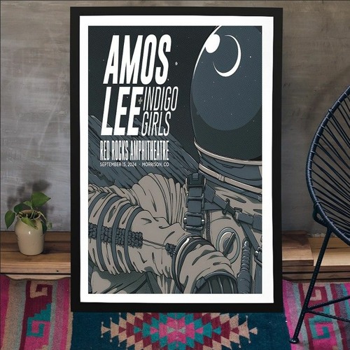 Stream Amos Lee Red Rocks Amphitheatre Morrison, CO Sep 15 2024 Poster