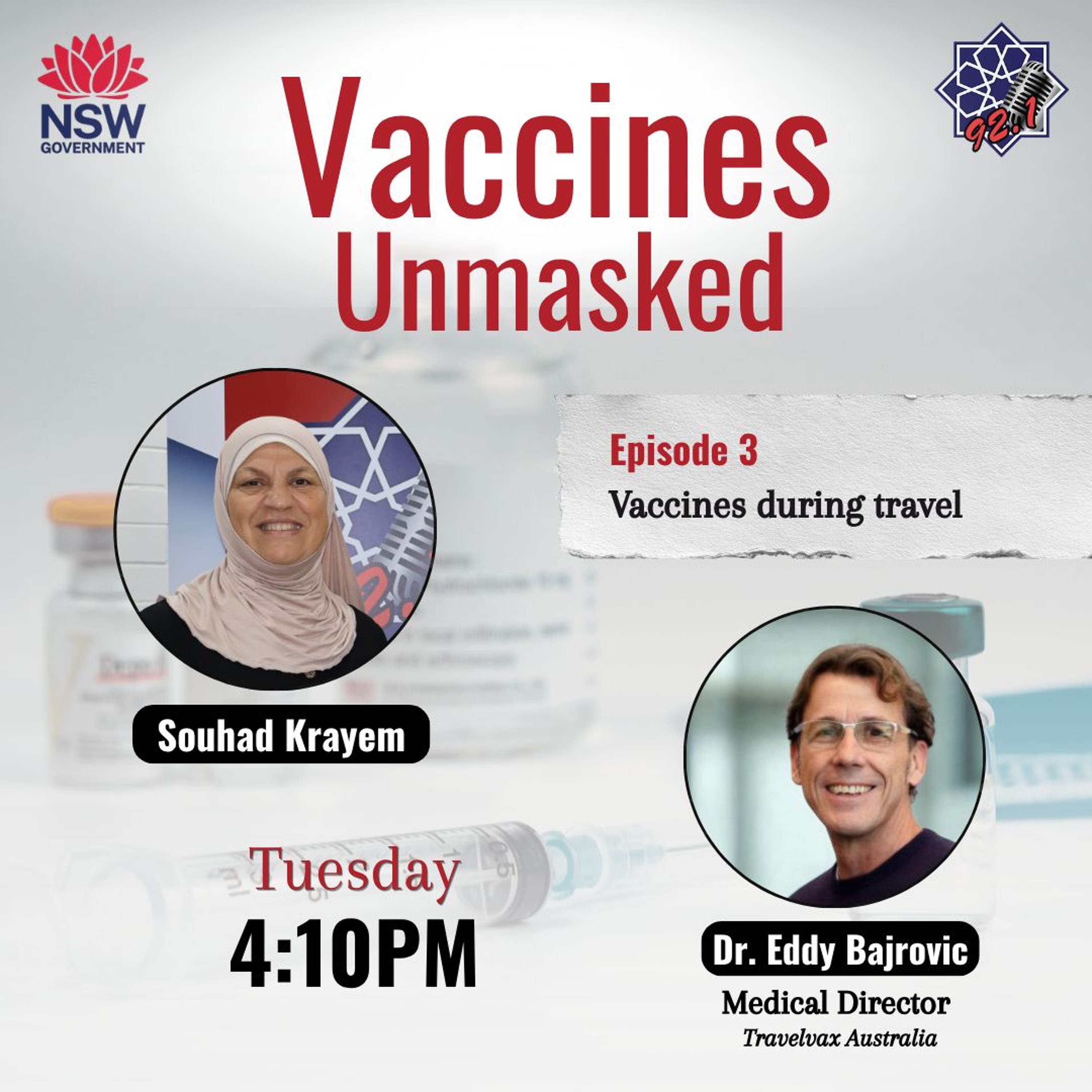Vaccines Unmasked - Episode 3:  Vaccines during travel