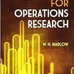 Read PDF 📝 Mathematics for Operations Research (Dover Books on Mathematics) by W. H.