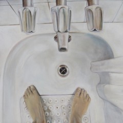Turning blue in the shower