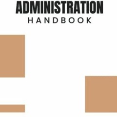 (PDF/DOWNLOAD) Estate Administration Handbook ipad