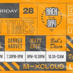 Back in the Day, History of House, 28/11/20