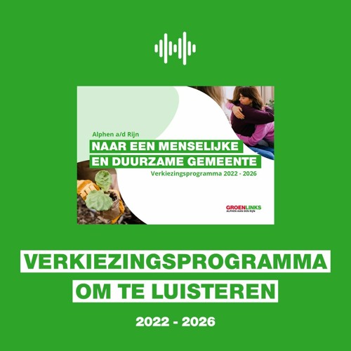 Stream Naar een menselijke en duurzame gemeente Verkiezingsprogramma