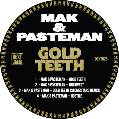 DEXT025 - MAK & PASTEMAN X STONES TARO - GOLD TEETH CLIPS (OUT 30TH MAY 2025)