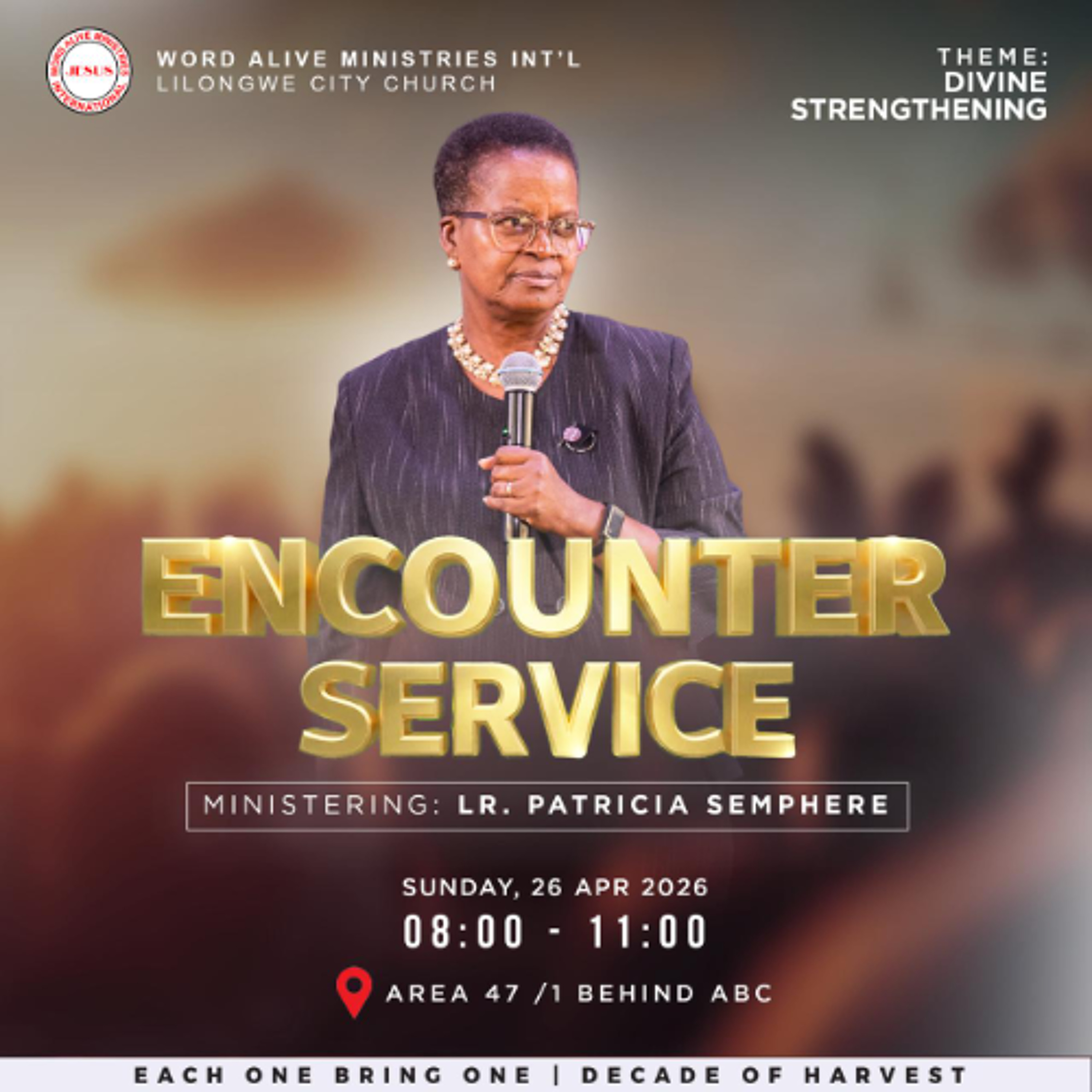Encounter Service Lady Rev Patricia Semphere