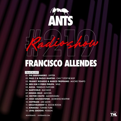 ANTS RADIO SHOW 219 hosted by Francisco Allendes