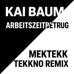 Kai Baum - Arbeitszeitbetrug (TEKK) (MEKTEKK REMIX)