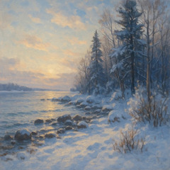 Shoreline in Winter Light