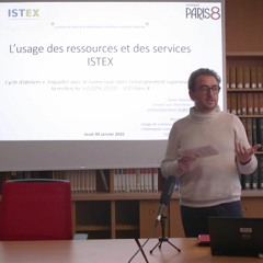 L'usage des ressources et des services Istex