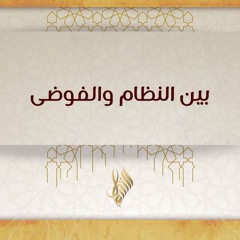 بين النظام والفوضى - د. محمد خير الشعال