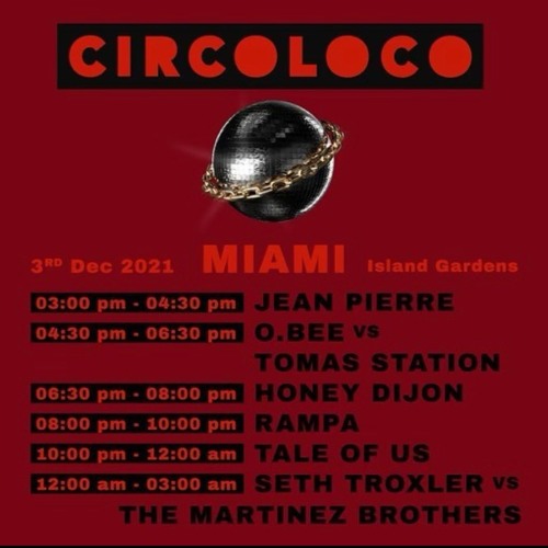 Jean Pierre LIVE @ Circoloco Miami (opening set) - Art Basel 2021