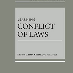[ACCESS] KINDLE 📒 Learning Conflict of Laws (Learning Series) by  Thomas Main &  Ste
