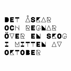 Det Åskar Och Regnar Över En Skog I Mitten Av Oktober