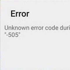 Error 505