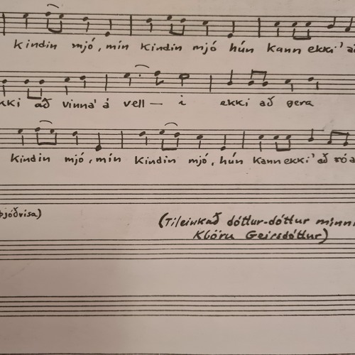 Afi Vögguvísa (A Theme in the Old Icelandic time)
