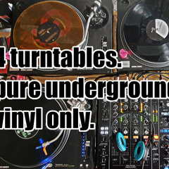 Pure Underground Techno: 4 Turntable Vinyl Only DJ Set