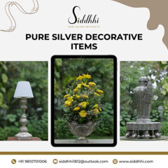 Beautiful Pure Silver Decorative Items for Home & Gifts