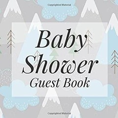 eBook ✔️ PDF Baby Shower Guest Book Cute Scandi Boho Mountain Adventure Travel Theme - Gender Re