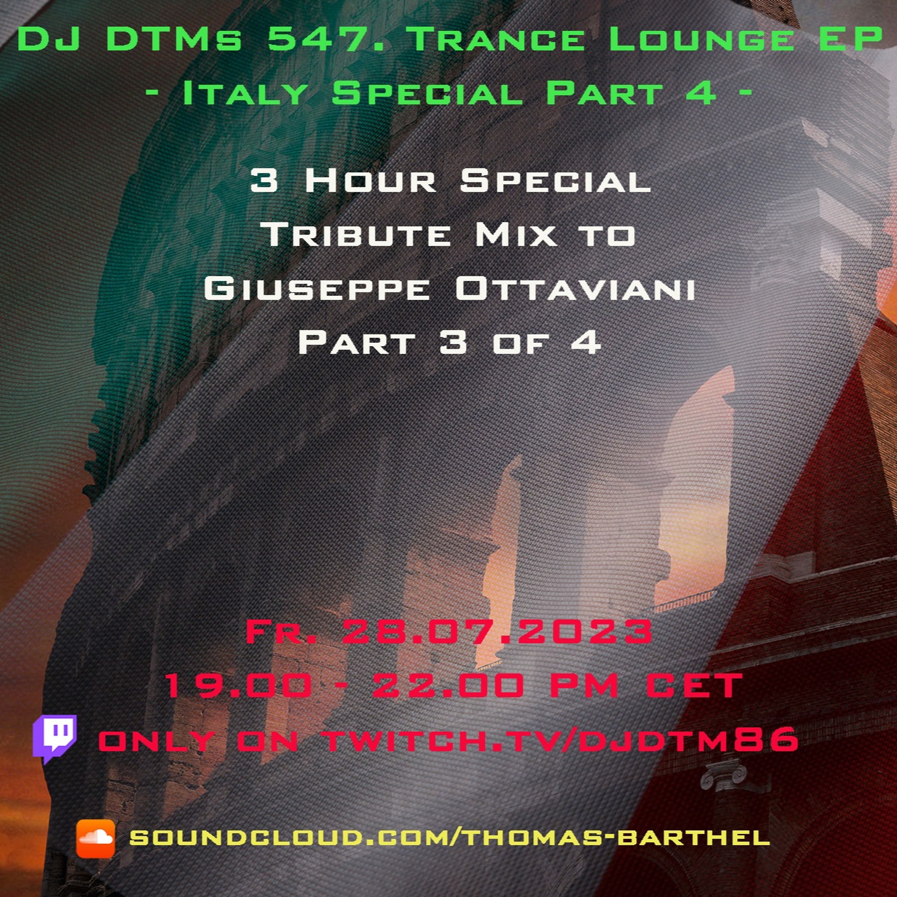 DJ DTMs Italy Special Part 3 - Giuseppe Ottaviani Special Mix Part 2 -