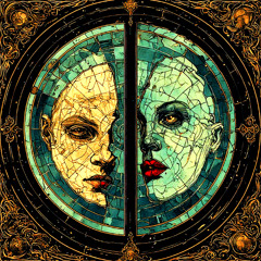 Two Halves Of A Circle