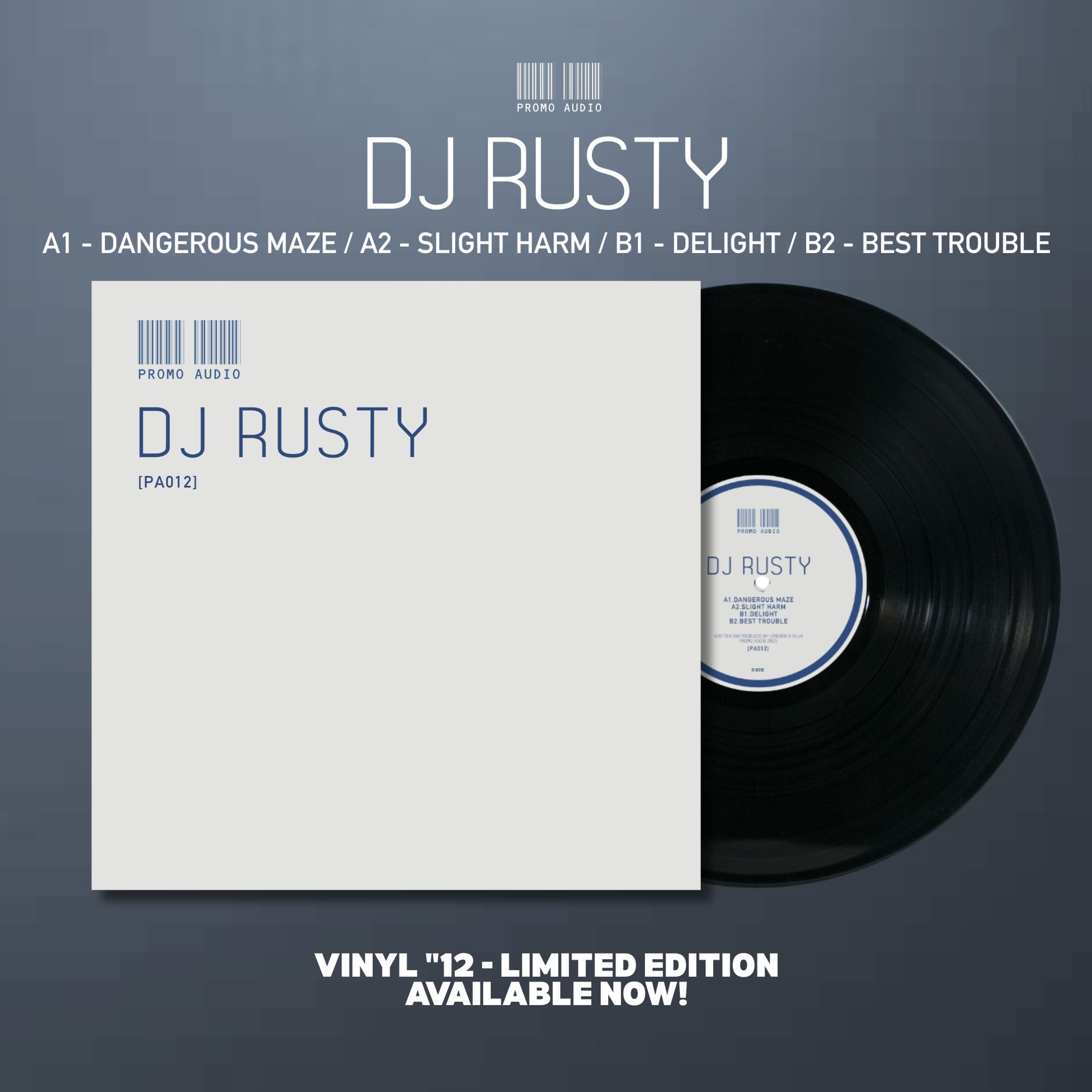 [PA012] - Dj Rusty A1. Dangerous Maze / A2. Slight Harm / B1. Delight / B2. Best Trouble episode artwork