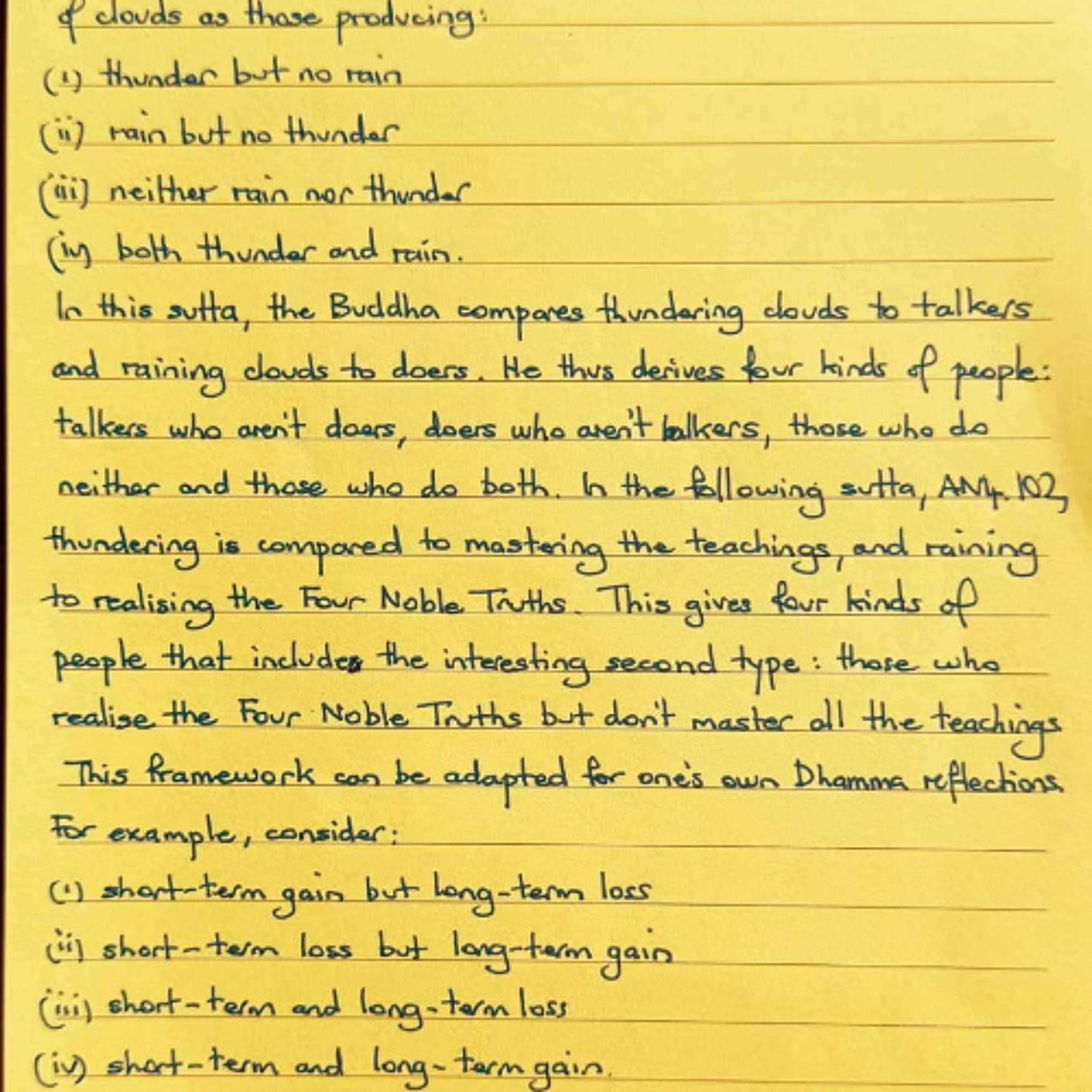 Nutrimento del cuore - Foglietto Giallo del 4 ottobre 2025 sugli stili di insegnamento del Buddha