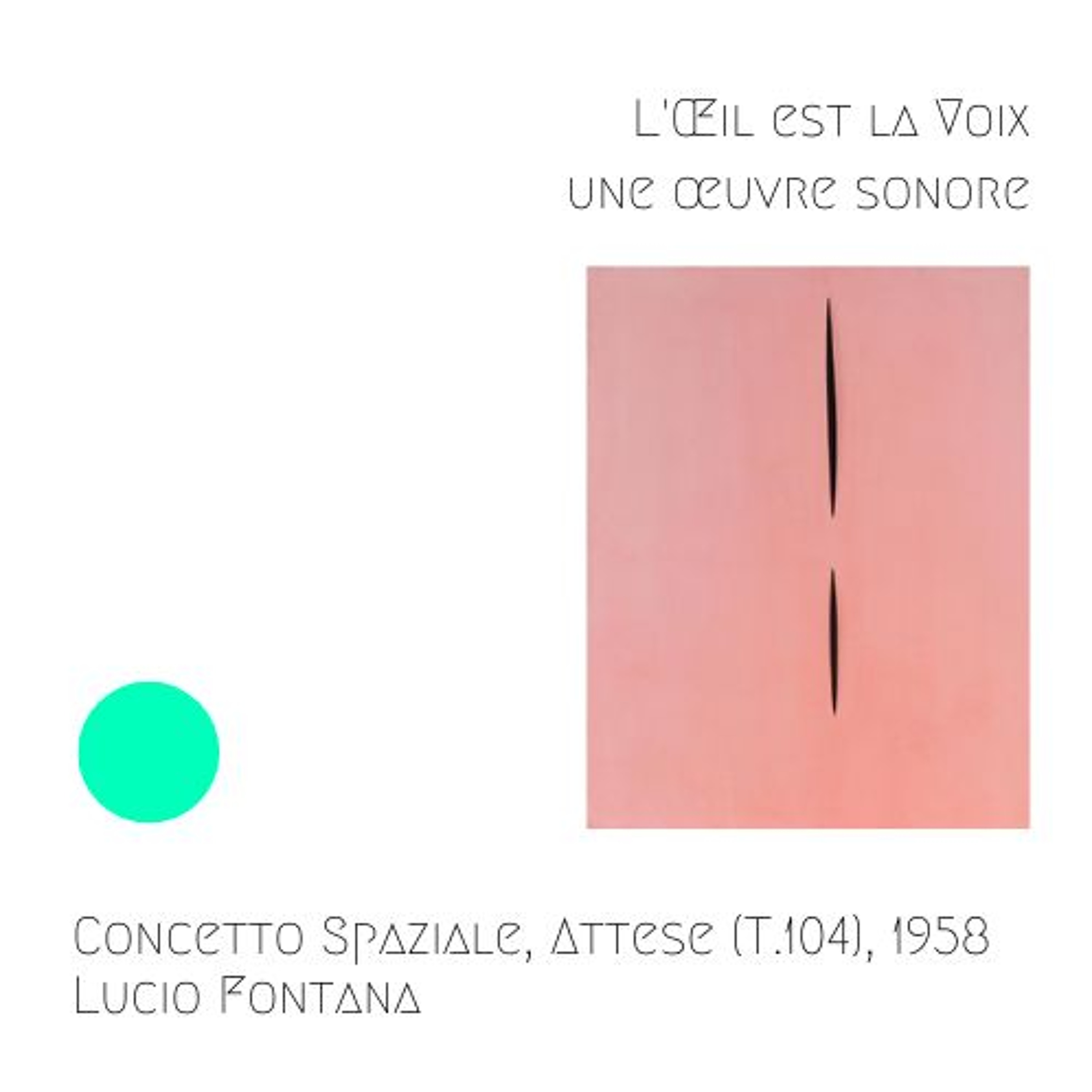 Concetto Spaziale, 1958, Lucio Fontana