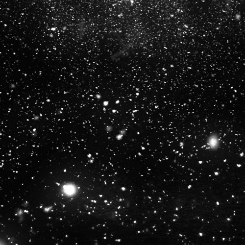 Wallking under a starry sky