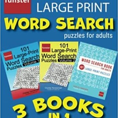 READ DOWNLOAD% Funster 300+ Large Print Word Search Puzzles for Adults - 3 Books in 1: Giant value p