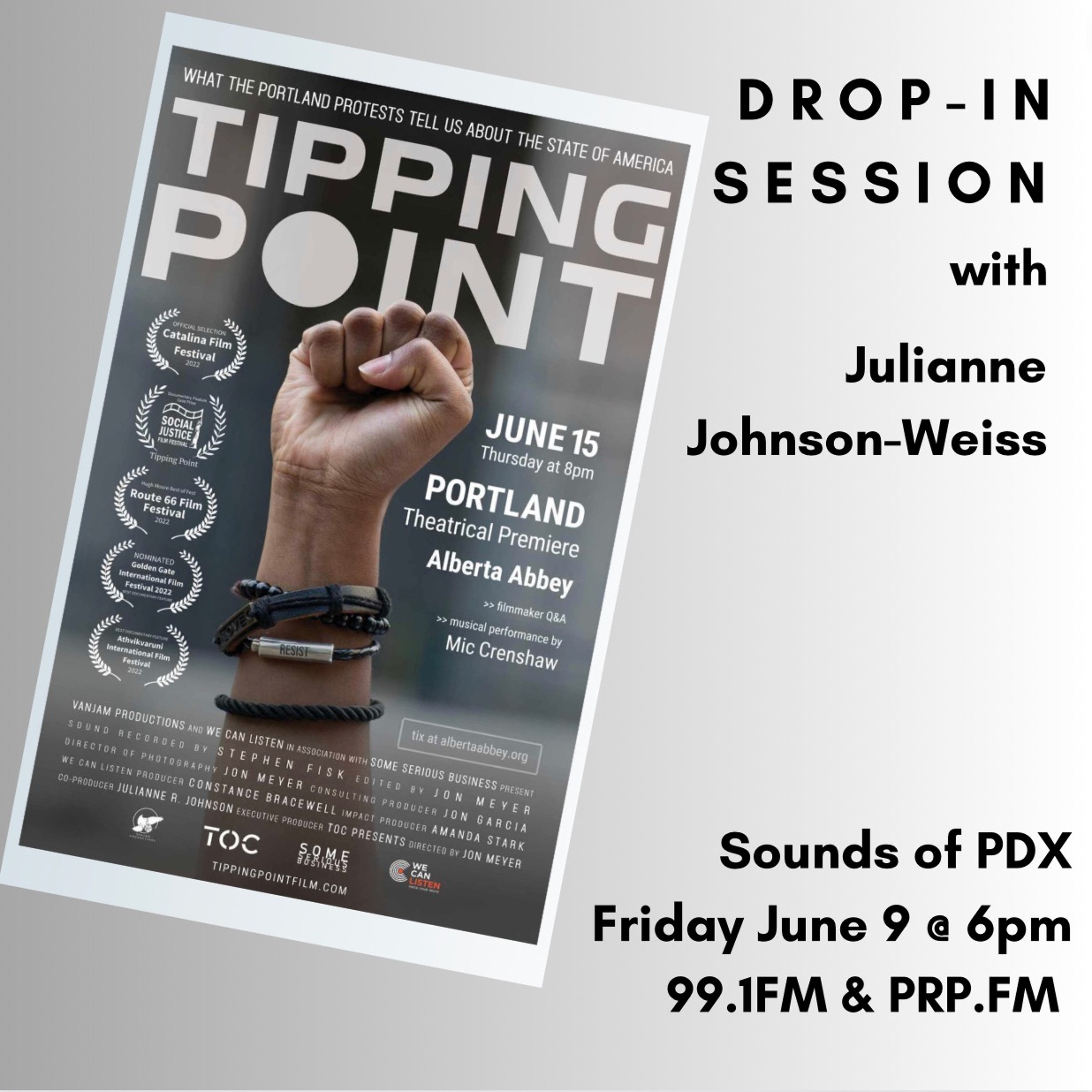 Drop-In Session With Julianne Johnson-Weiss ("Tipping Point" PDX premiere) episode artwork