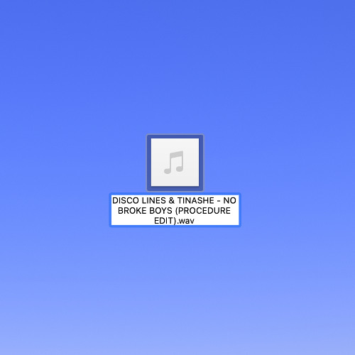 DISCO LINES & TINASHE - NO BROKE BOYS (PROCEDURE EDIT) [FREE DOWNLOAD]