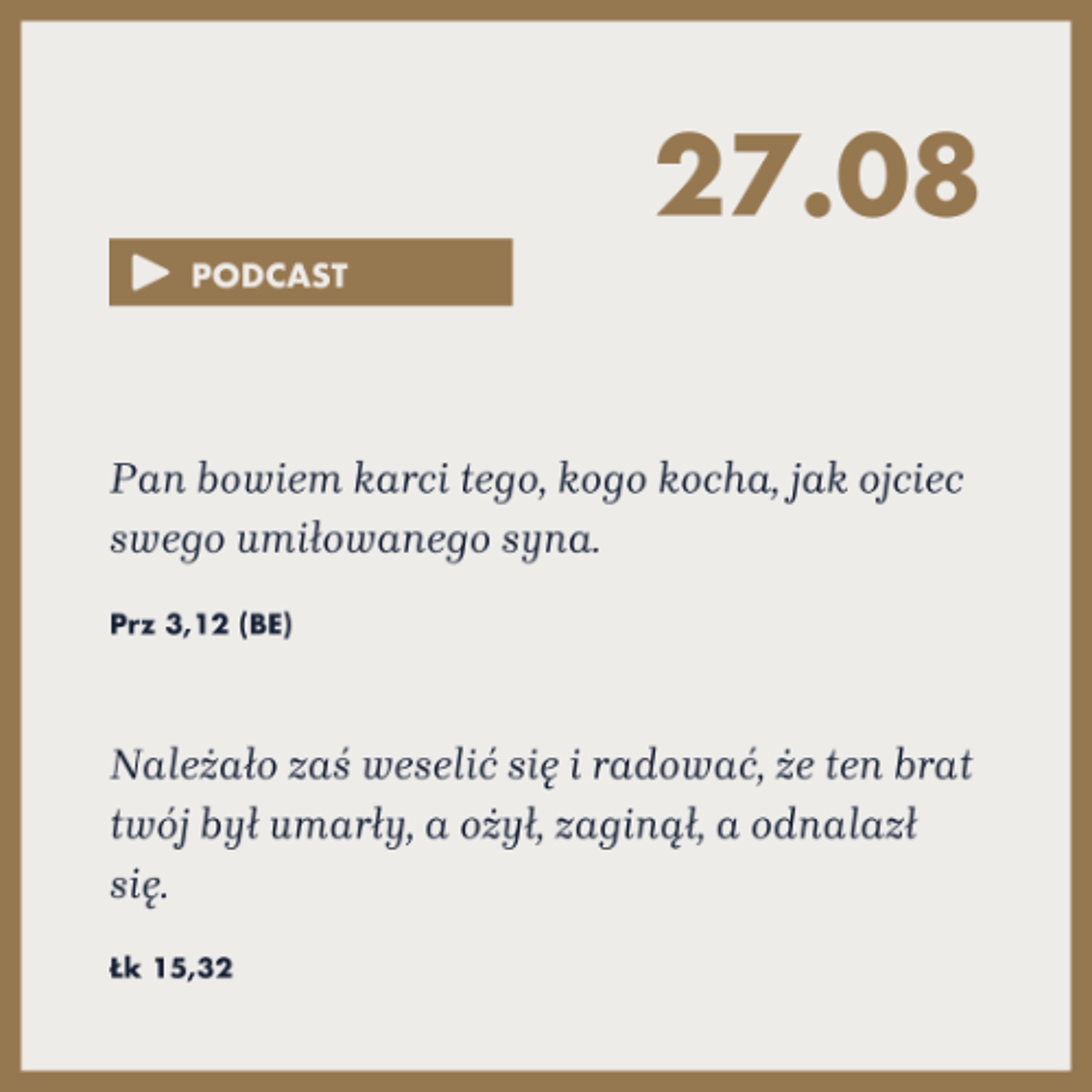 Poranek ze Słowem na 27 sierpnia 2025 episode artwork