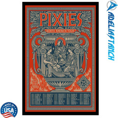 Official Pixies North America Tour 2025 Poster