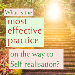 What is the most effective practice on the way to Self-realisation?