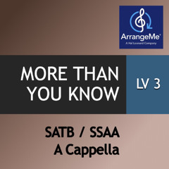 More Than You Know (arr. Matt Falker)
