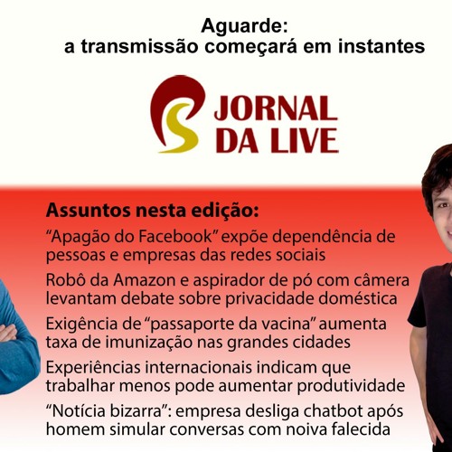 Jornal da Live - edição 89 - 7 de outubro de 2021