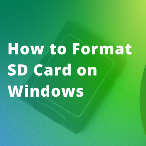 Windows Guide to Formatting SD Cards