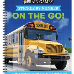 Download PDF Brain Games - Sticker by Number: On the Go (Easy - Square