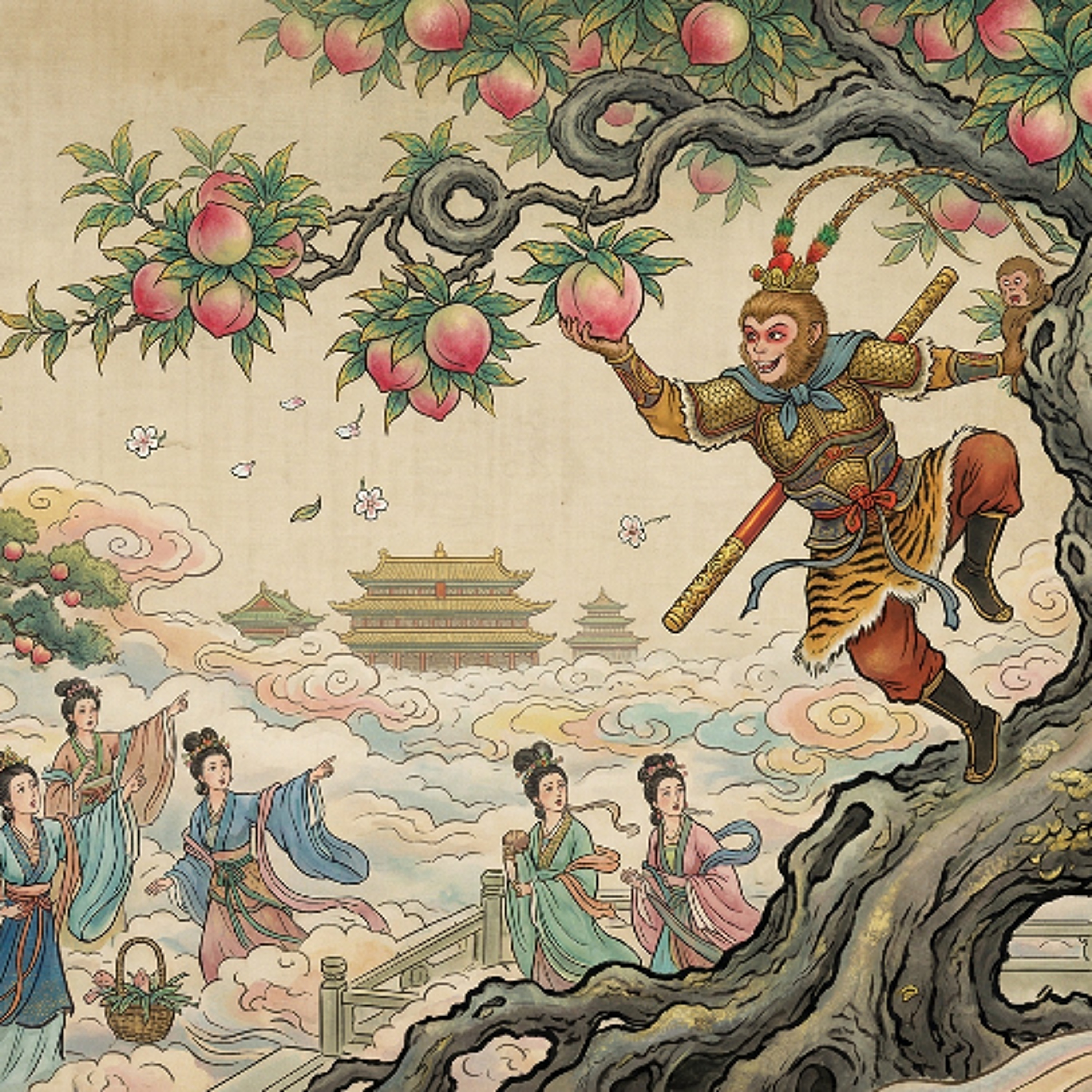Sun Wukong in the Pan Tao Yuan episode artwork